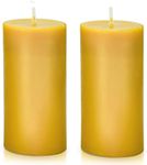 Natural Beeswax Pillar Candle, Smok