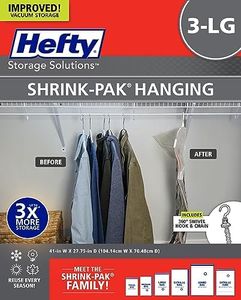 Hefty Shrink-Pak 3 Large Hanging Bags