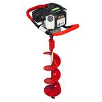 EARTHQUAKE 35064 Powerhead with 8 inch Auger Bit, 1-Man 43CC, Red