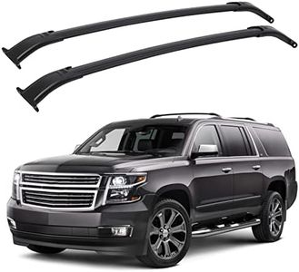 CHEINAUTO Car Roof Rack Cross Bars, Roof Bar for 2015-2020 Suburban & Tahoe with Grooved Side Rails, Aluminum Cross Bar Replacement for Rooftop Cargo Carrier Bag Kayak Bike Snowboard