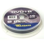 Traxdata 10 Pack Dual Layer Dvd+R Blank Discs