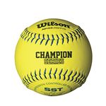 Wilson USSSA Series Synthetic Leather Softball (1 Dozen), Optic Yellow, 12-Inch