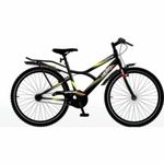 Unisex Hero Next Rigid Suspension Road Bike Cycle In 24" Wheel Size With Integrated Carrier For Age Group 10-13 Years, Black