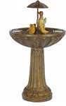 Smart Garden Duck Family Umbrella Solar Water Feature Fountain 1170020