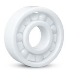 JASPO UltraSpin Full Ceramic Bearing, ABEC-9 Precision 8×22×7 mm, Ultra-Smooth, High-Speed Performance, Ideal for Inline-Roller Skates-Speed Skates-Skateboards - White - 9g Lightweight (Pack Of 1pc)