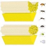 96 Pack Yellow Sticky Traps Fungus Gnat Traps for Indoor and Outdoor Plants, Plant Sticky Gnats Killer House Indoor, Fruit Fly Killer for Indoors Flying Insects Bug Catcher