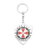 Resident Theme Evil Charm Keychain Umbrella Symbol Jewelry Resident Game Inspired Gift for Gamers (R Evil Charm Keychain)