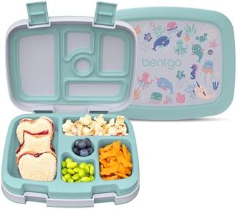 Bentgo Kids Prints Leak-Proof 5-Compartment Bento-Style Kids Lunch Box