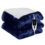 Warmland® BIS Certified ISI Mark Approved Diamond Range Digital Electric Bed Warmer/Blanket/Throw|90"X90" - Double| |1 to 12 Hr Auto/Manual Cutoff | Digital Display Temp Control| 5 Year Warranty