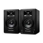 M-Audio Bx3 120-Watt Rca, Auxiliary Powered Studio Monitors / Desktop Computer Speakers For Music Production, Gaming, Live Streaming, And Podcasting (Pair)