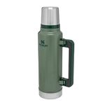 Stanley Classic Legendary Thermos Flask 1.4L - Keeps Hot or Cold For 40 Hours - BPA-Free Thermal Flask - Stainless Steel Leakproof Coffee Flask - Flask For Hot Drink - Dishwasher Safe - Green