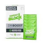 SweatBlock Antiperspirant Underarm Wipes for Men & Women - Clinical Strength for Hyperhidrosis - Carpe Diem to Living Sweat Free w/up to 7-Day Protection per DRIBOOST Unscented Wipe - 5 Pack