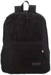 JANSPORT FLEX PACK Backpack, 15 inch padded laptop compartment, Black (Black)