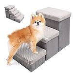 GJEASE Foldable Pet Dog Step Stairs