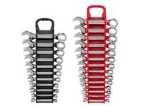 TEKTON Stubby Combination Wrench Set with Holder, 25-Piece (1/4-3/4 in., 6-19 mm) | WCB92403