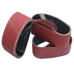 SenmaiTools Sanding Belts 65 X 410 mm, (Grit 40 80 120 150 240) Professional Abrasive BeltSanding Belts for Belt Sander,for Hardware Wood Metal and Paint (15 Pieces)