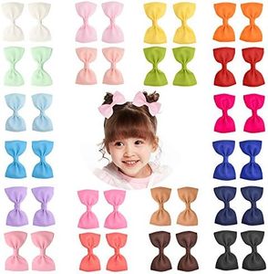 Prohouse Baby Girls Ribbon Hair Bow Clips Barrettes For Girl Teens Kids Babies Toddlers