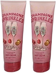 Bath and Body Works Champagne Sprinkles 2 Pack Ultra Shea Body Cream 8 Oz. (Champagne Sprinkles)