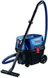 Bosch GAS 12-25 Heavy Duty Wet/Dry Vacuum Cleaner, 1,250W, 25 l Vol, 200 mbar, Click & Clean System With HEPA Filter, 9 kg + Accessories, 1 Year Warranty