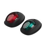 Osinmax Boat Navigation Light, Marine Navigation Lights, Bow Light for Boats Led. Ideal for Pontoon and Small Boat (Black)