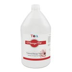 TOA Supply Soothing Hydrating Natural Body Spa Massage Mineral Oil for Professional Massage Therapists Unscented Bottle, 1 gal