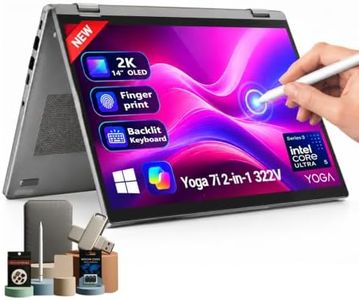 Lenovo Yoga 7i 14" 2-in-1 Touchscreen Laptop - Intel Core Ultra 5 322V | 2K WUXGA OLED, Fingerprint, Backlit, 16GB RAM 2TB SSD, Win 11 Pro, Copilot+ PC, 16-Hour Battery Life, for Business & Student