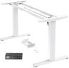 HUANUO Bureau Assis Debout Électrique,Cadre de Bureau Deboutavec Moteur sans Balais,Cadre Réglable en Hauteur avec Capacité de 100 kg pour Plateaux de 110*180 cm, Cadre Seul