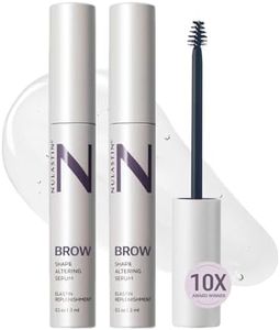 NULASTIN Eyebrow Serum for Thicker Looking Brows - BROW Shape Altering Serum - Reduce Shed & Encourage Fuller, More Youthful-Looking Brows - With Keratin & Peptides (2 Count, 0.1 fl oz each)