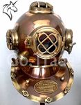 Retro US Navy Mark V Antique Diving Divers Helmet Brass Steel Full Size Maritime Gift