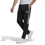 adidas Men's Sereno Slim Tapered-Cut 3-Stripes Pants, black/white, Large