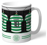 Personalised Dressing Room Shirts Photo Mug for Celtic Supporters, Officially Licensed, with Club Colours, Ideal for Celtic Fans, 11oz Ceramic Mug