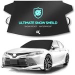 OxGord Windshield Cover for Ice and Snow - 700D Marine Waterproof Fabric for Harshest Weather- Fits Cars Trucks SUV Original Design As Seen on TV