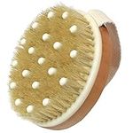 Dry Body Brush, Natural Bristle Bath Brush, ,Body Brush Lymphatic Drainage, Exfoliate, Stimulate Blood Circulation, Remove Dead Skin Toxins and Cellulite