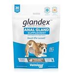 Glandex Anal Gland Soft Chew Treats with Pumpkin for Dogs Chews with Digestive Enzymes, Probiotics Fiber Supplement for Dogs – Vet Recommended - Boot The Scoot (Peanut Butter, 30ct Chews)