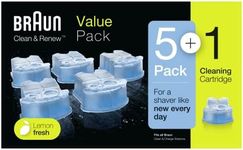 Braun Clean & Renew Refill Cartridge Lemonfresh 5+1 Pack