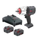 Ingersoll-Rand W7153-K22B-EU DXS2 1/2" 20V Cordless Impact Wrench 2 Battery Kit, 1600 ft-lb, Friction Ring