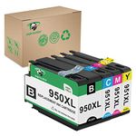 Supricolor Replacement 950XL 951XL Ink Cartridges, 950 951 Compatible Ink Works with OfficeJet Pro 8600 8610 8620 8630 8660 8640 8615 8625 276DW 251DW 271DW Printers(Black Yellow Magenta Cyan)