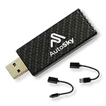 AutoSky Wireless CarPlay Adapter 2023 Pro Edition - Fastest and Most Compact Wireless CarPlay Adapter Factory Wired CarPlay Cars – USB-A and USB-C Cables – Wired CarPlay Required