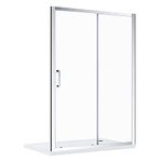 ELEGANT 1200mm Sliding Shower Door Modern Bathroom 8mm Easy Clean Glass Shower Enclosure Cubicle Door