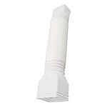 Rain Gutter Downspout Extension, Drain Pipe Downspout Extender Flexible Down Spout Extender Gutter Connector Rainwater Drainage Pipe for Most Residential Downspouts (White)