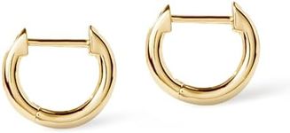 Ana Luisa Huggie Hoops - 14K Gold Dipped Minimal & Dainty Gold Huggie Hoops - Medium & Mini Sizes - Hypoallergenic, Water-Resistant & Tarnish-Free Earrings - Perfect Everyday Hoops - Women Gift Ideas