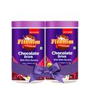 ProToGrow Fitbhim Chocolate Drink Pack of 2 with Bhim Banana, Yummy Belgian Chocolate Flavour, 200grams each, Suitable for growing kids.