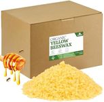 YASNAY Yellow Beeswax Pellets 5LB, 