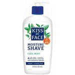 Kiss My Face 4-in-1 Moisture Shave, Cool Mint 11 oz ( Pack of 6)