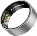ULTRAHUMAN Ring AIR - Smart Ring | No App Subscription Fee | Size First with Sizing Kit | Sleep, Activity & Heart Rate Tracking | Fitness Ring for Men & Women (Raw Titanium, 9)