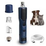 Pets&Kins Dog Nail Grinder for Dogs & Cats | 7 Speed Electric Pet Nail Trimmer (5000–11000 RPM) with 360° LED Light| Low Noise Nail File with Extra Grinder Head | Small Medium Large Pets | Blue