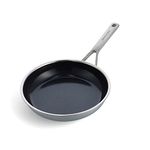 KitchenAid Multi-Ply Stainless Steel PFAS-Free Ceramic Non-Stick 24 cm Frying Pan, 3-Ply, Induction, Multi Clad, Oven Safe, Silver