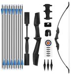 NorthSpoor Recurve Bow and Arrow 30lbs Archery Bows Set,Recurve Bow Bow for Archery Beginners Adult Left and Right Hands Suitable Ffor Young People Hunting Outdoors