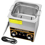 2L Ultrasonic Cleaner, 100W Stainless Steel Heated Cleaning Machine,with Heater and Timer, rofessional Ultra Sonic Jewelry Cleaner for Glasses, Watches, Rings, Small Parts