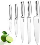 Svensbjerg 5-Piece Kitchen Knife Set, Professional Chef's Knife Set, Stainless Blade Steel, Easy Sharpening, Ergonomic, Simple Elegance
